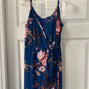 Long floral boho dress